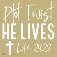 Plot Twist He Lives Cross Funny Christian Easter Day Gift Long Sleeve Shirt thumb 2