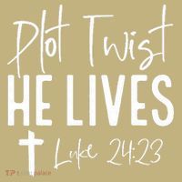 Plot Twist He Lives Cross Funny Christian Easter Day Gift Mousepad thumb 1
