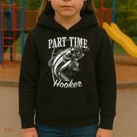Part Time Hooker Fishing Kids Hoodie thumb 3