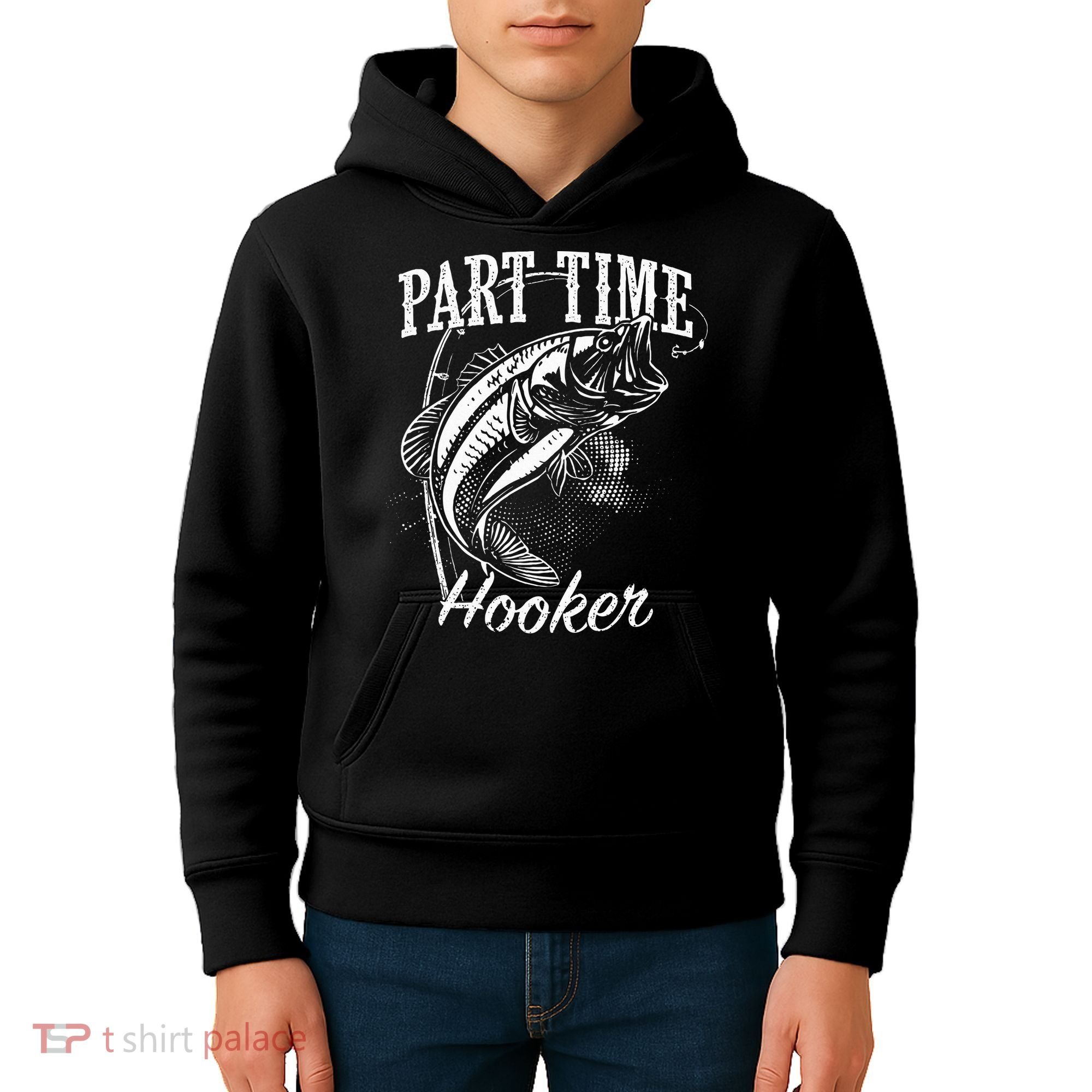 Part Time Hooker Fishing Kids Hoodie