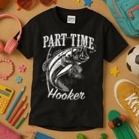Part Time Hooker Fishing Kids T-Shirt thumb 3