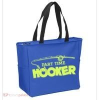 Part Time Hooker Fishing Funny Fish Lover 1 Gift Tote Bag thumb 2