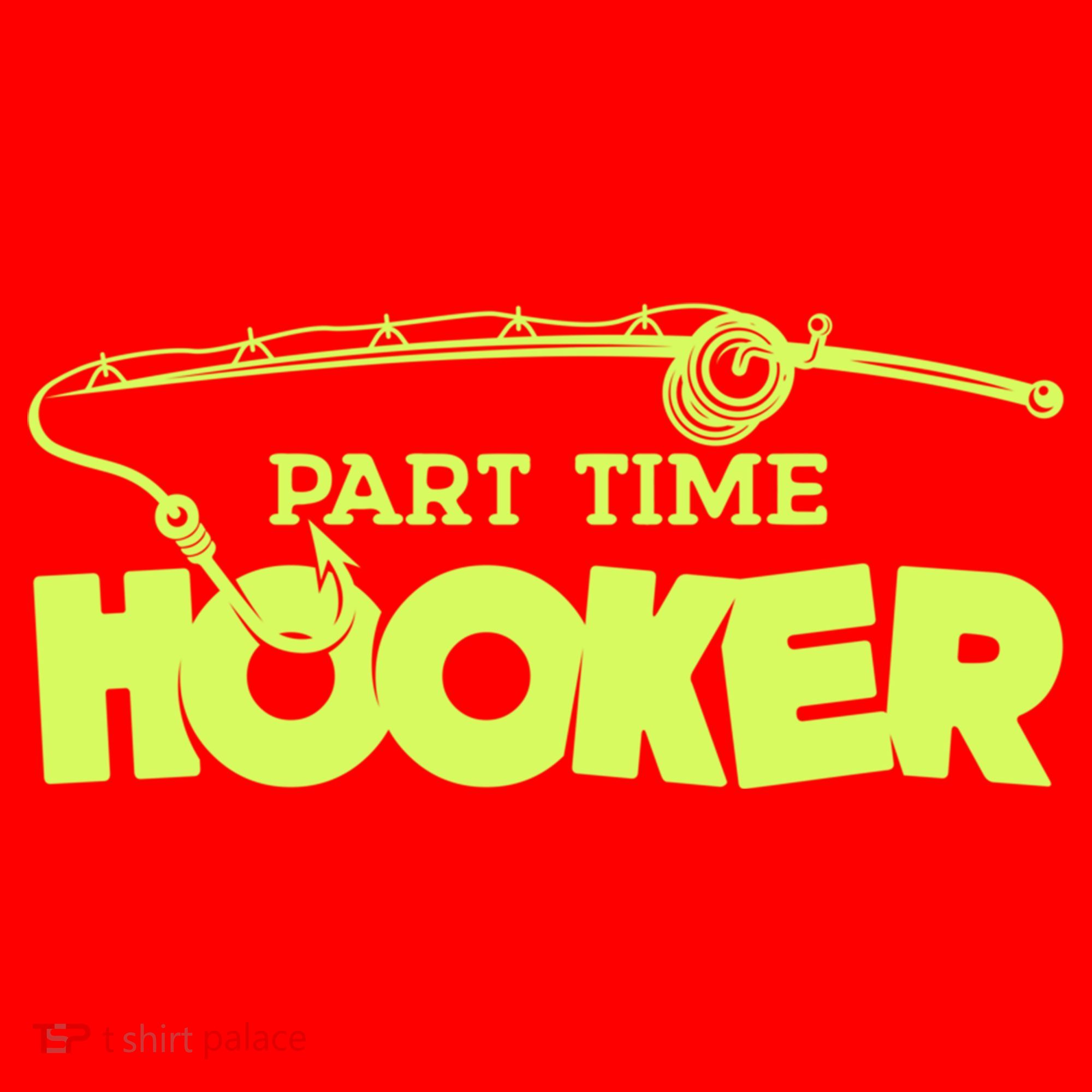 Part Time Hooker Fishing Funny Fish Lover 1 Gift Santa Hat