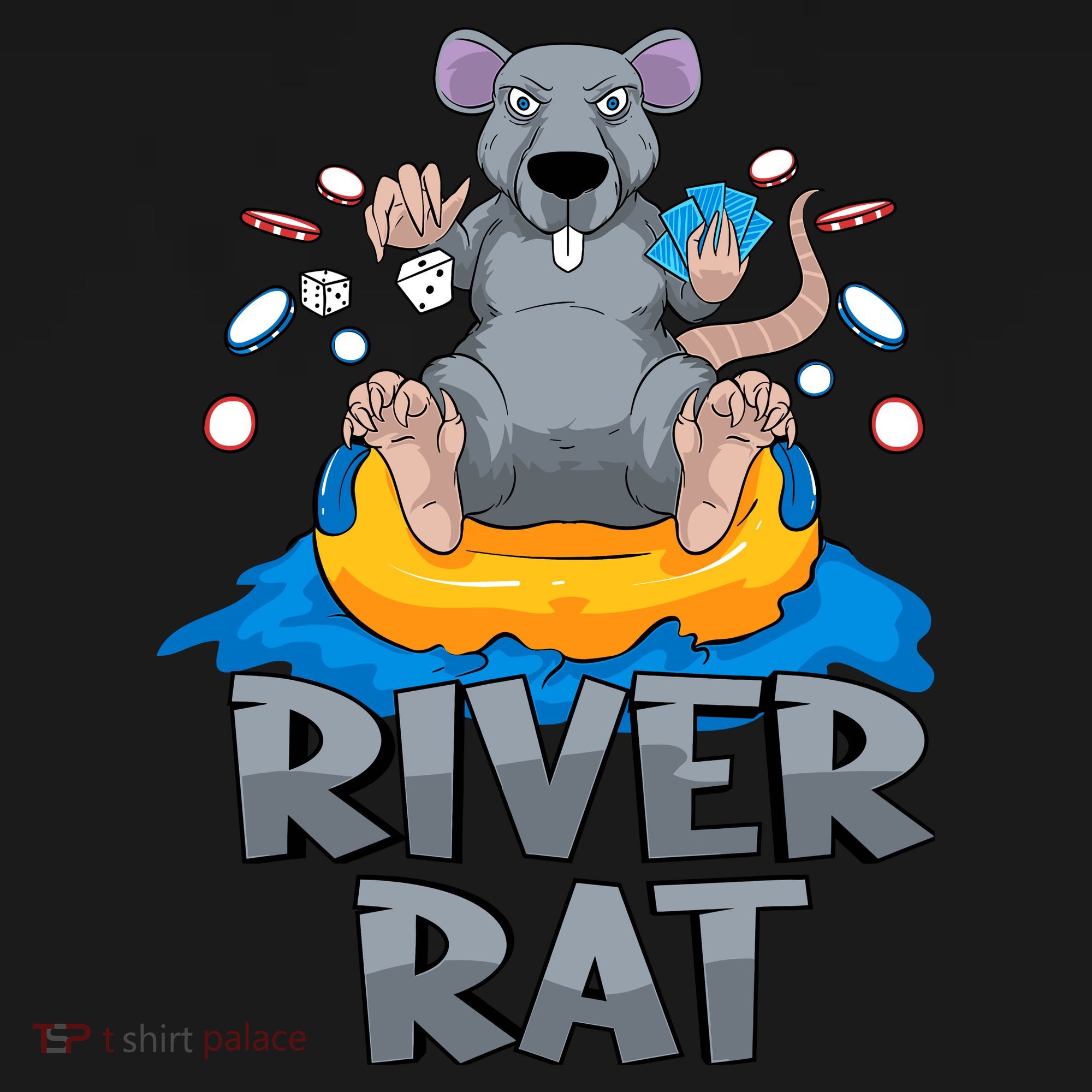 Poker Texas Hold Em River Rat Casino Ornament