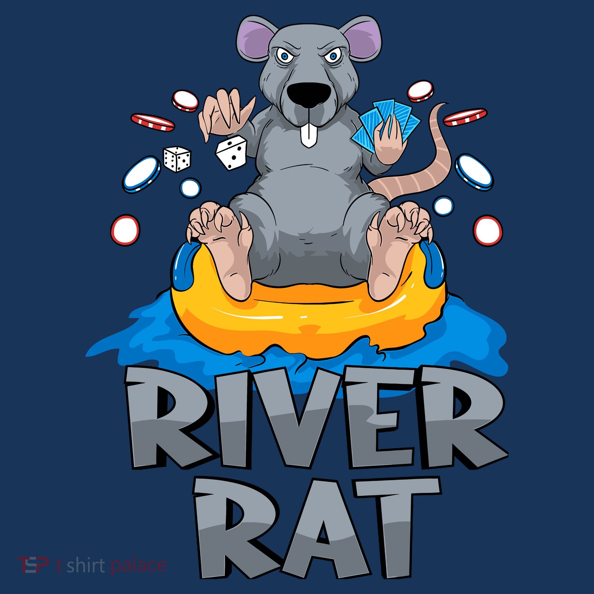 Poker Texas Hold Em River Rat Casino Sweatshirt