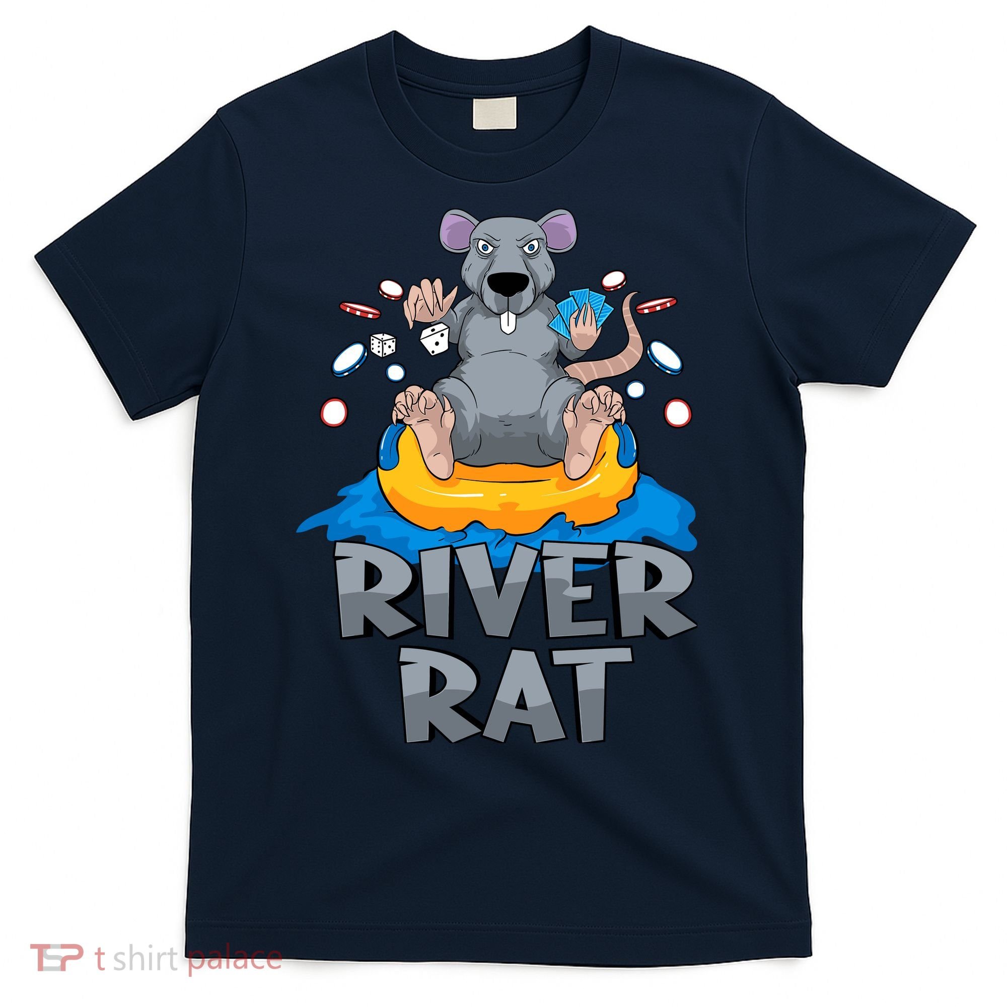 Poker Texas Hold Em River Rat Casino T-Shirt