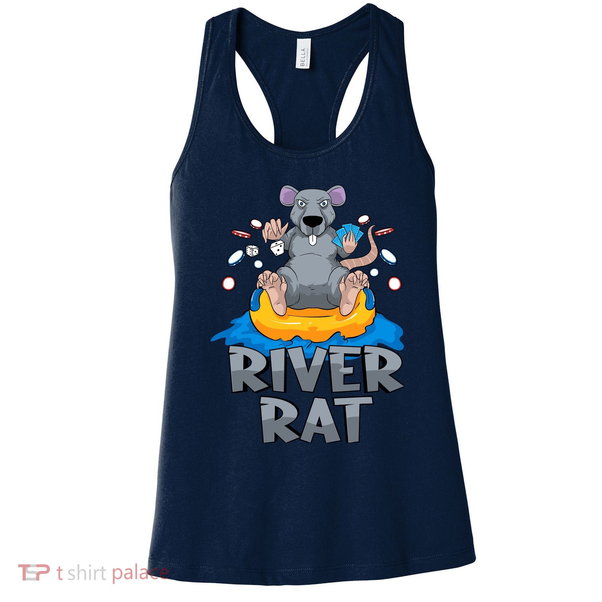 Poker Texas Hold Em River Rat Casino Women's Tank Top