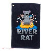 Poker Texas Hold Em River Rat Casino Golf Towel thumb 0