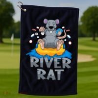 Poker Texas Hold Em River Rat Casino Golf Towel thumb 1
