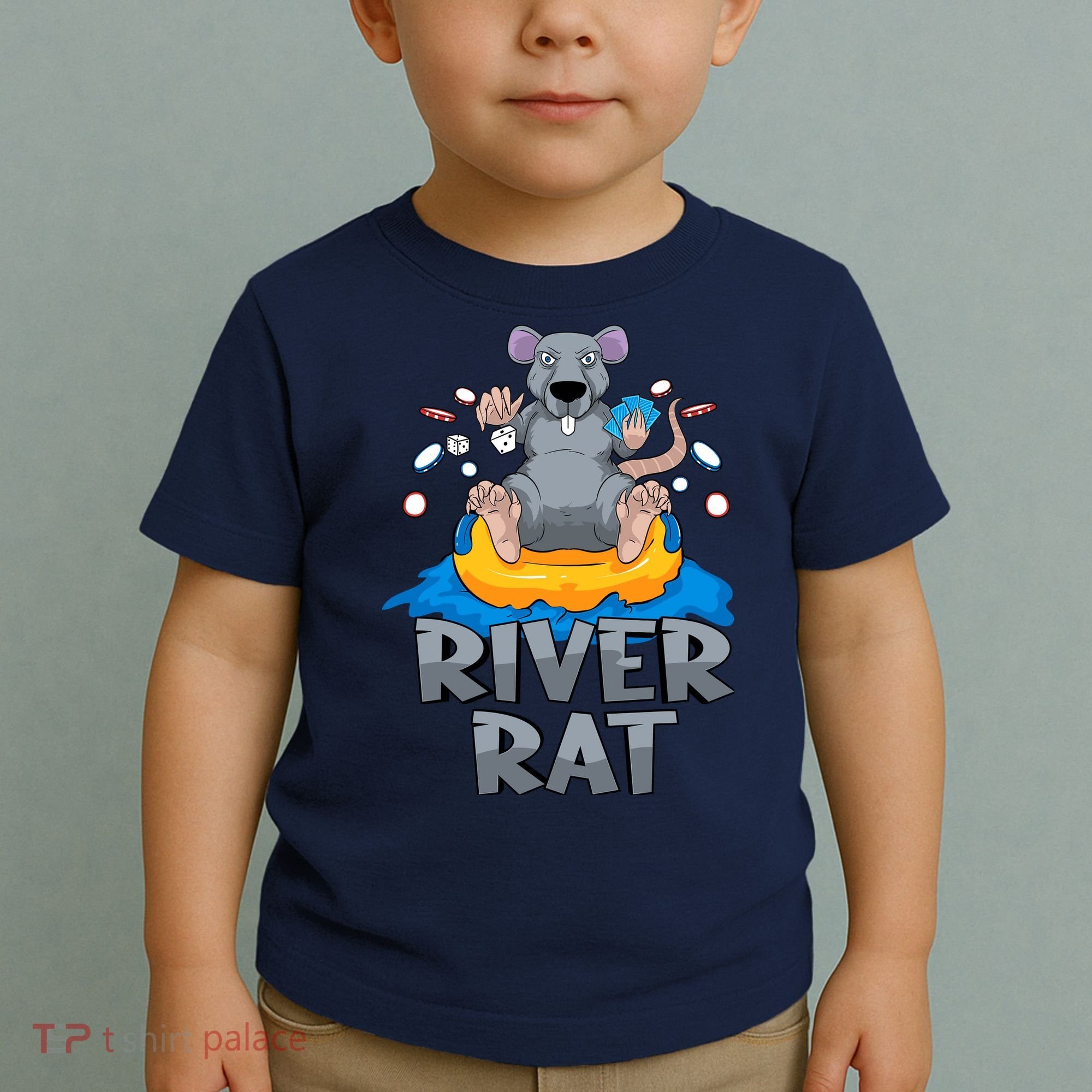 Poker Texas Hold Em River Rat Casino Toddler T-Shirt