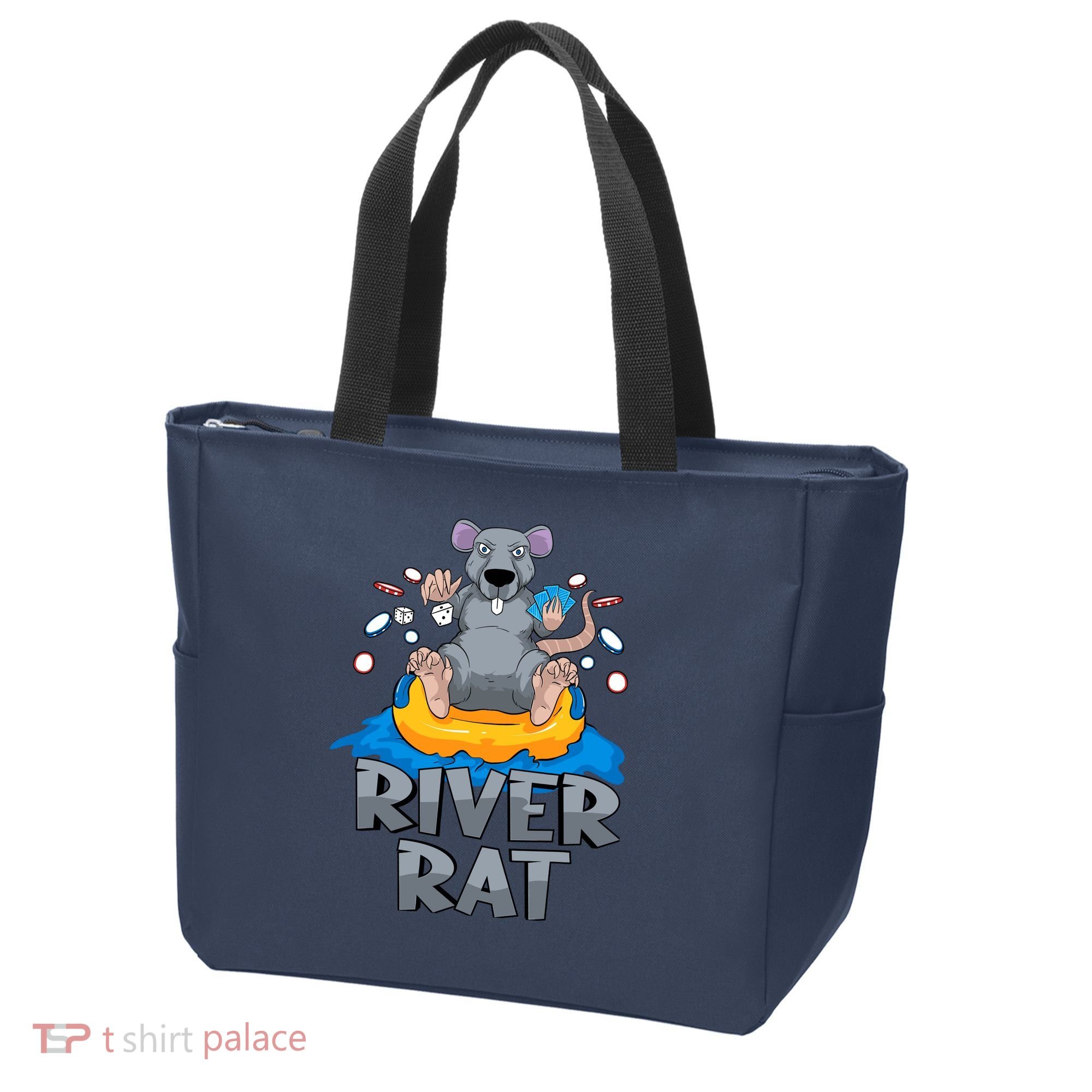 Poker Texas Hold Em River Rat Casino Tote Bag