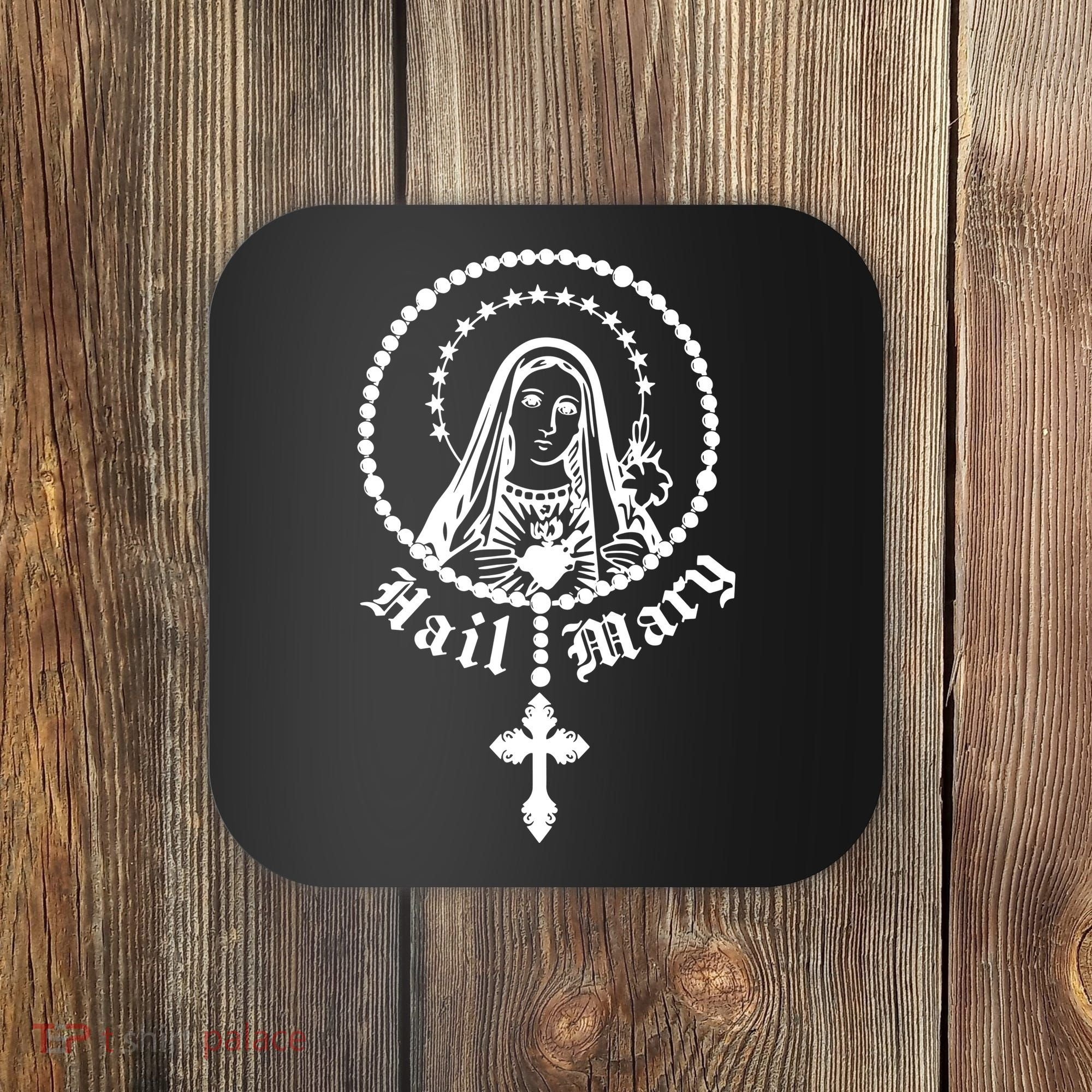 Prayer To Holy Mary Mother Of God Catholic Coaster