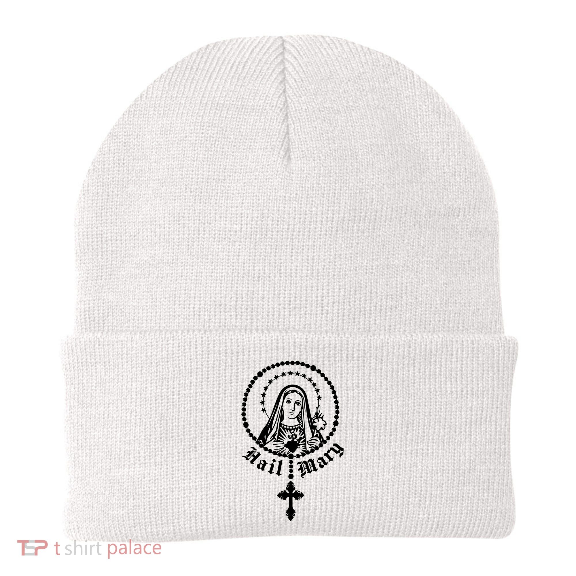 Prayer To Holy Mary Mother Of God Catholic Beanie