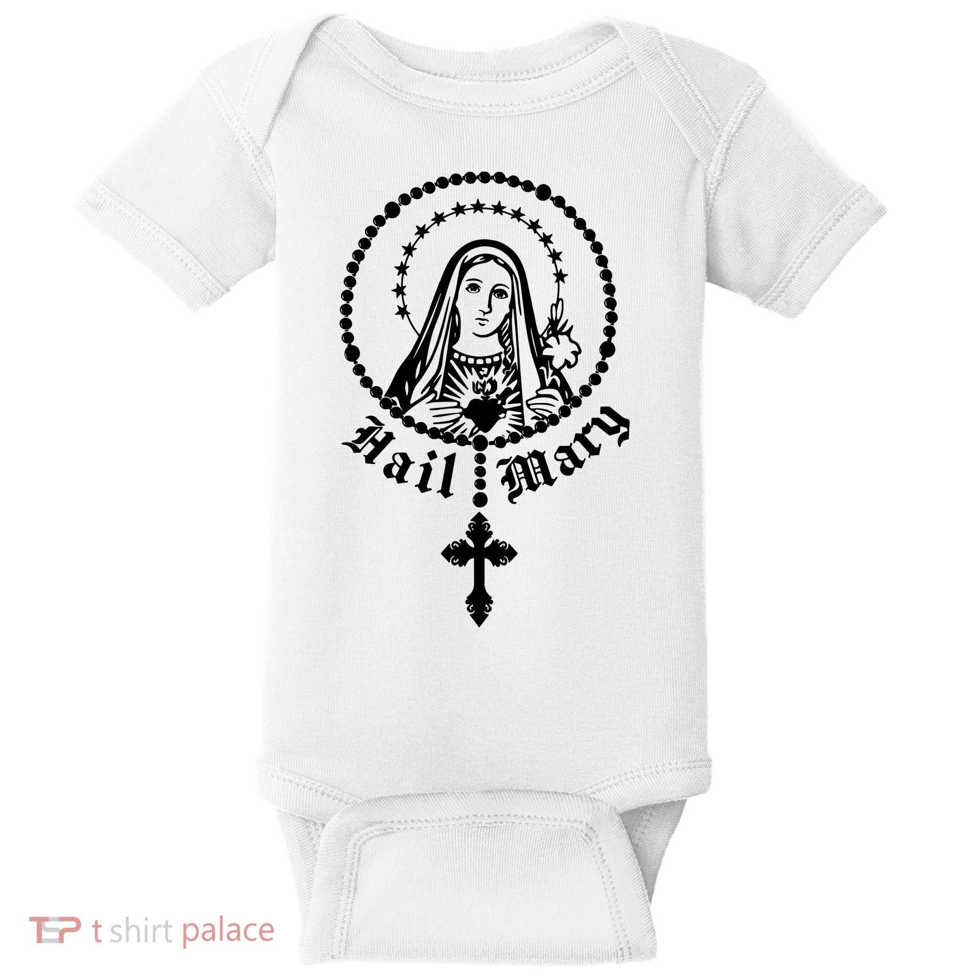 Prayer To Holy Mary Mother Of God Catholic Baby Bodysuit