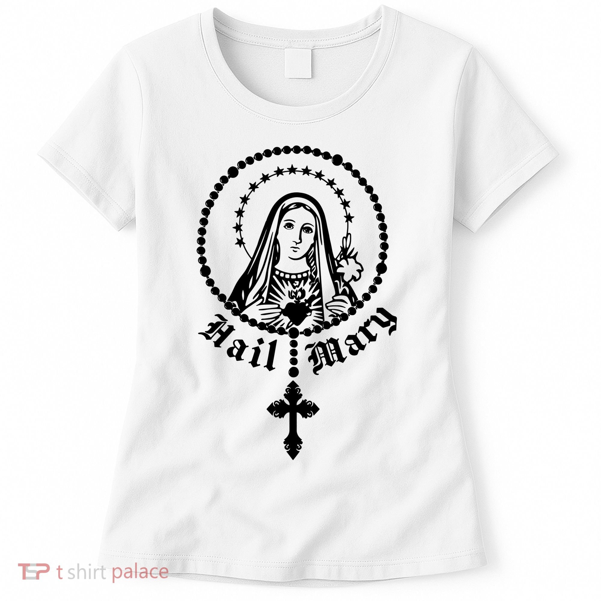 Prayer To Holy Mary Mother Of God Catholic Women's T-Shirt