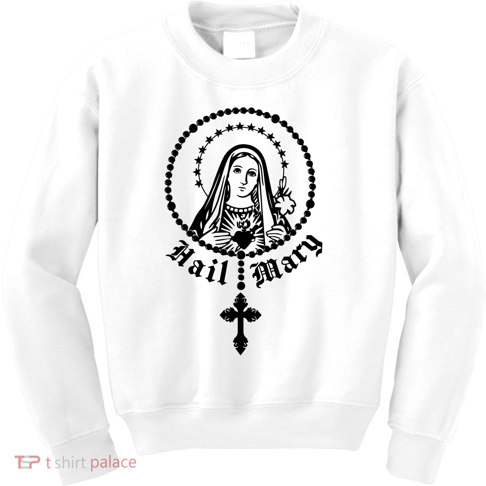 Prayer To Holy Mary Mother Of God Catholic Kids Sweatshirt
