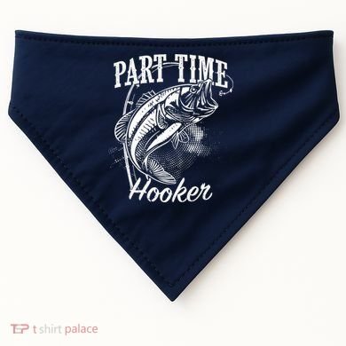 Part Time Hooker Fishing USA-Made Doggie Bandana