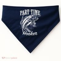 Part Time Hooker Fishing USA-Made Doggie Bandana thumb 0