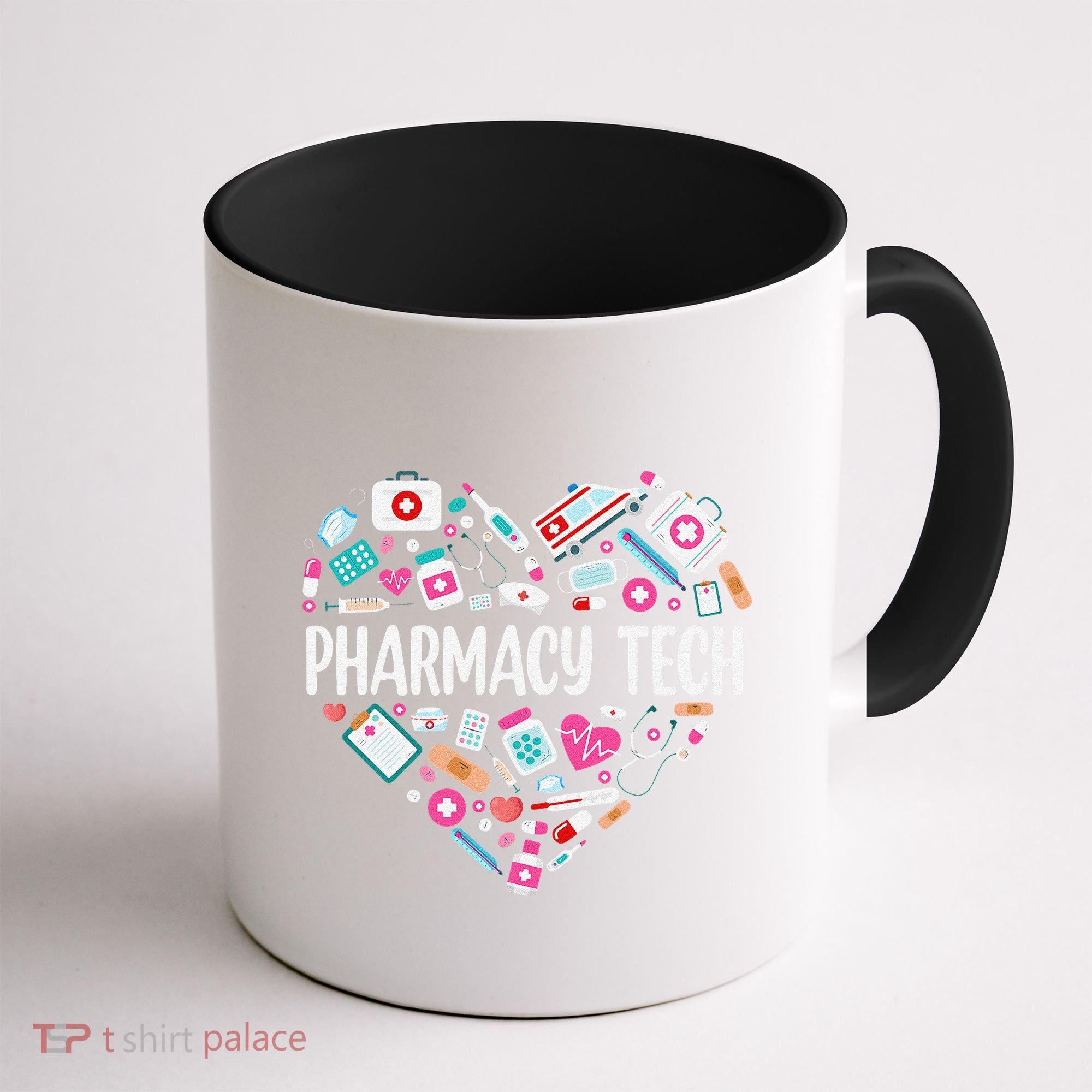 Pharmacy Technician Heart Certified Pharm Tech Pharmacist Coffee Mug