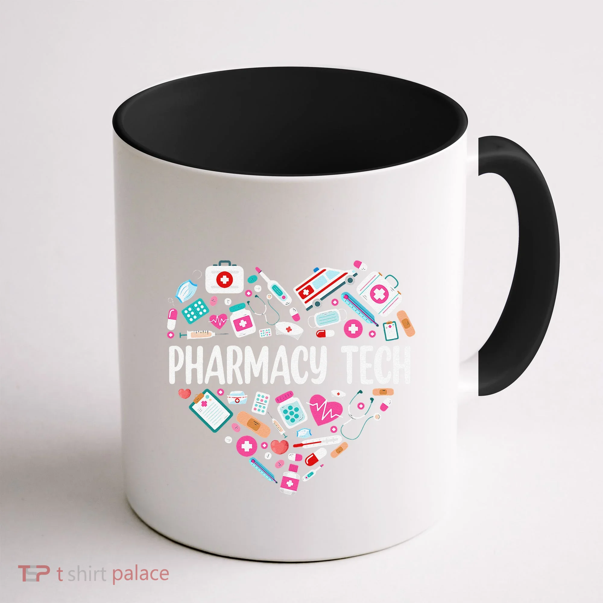 Pharmacy Technician Heart Certified Pharm Tech Pharmacist Coffee Mug