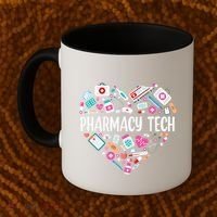 Pharmacy Technician Heart Certified Pharm Tech Pharmacist Coffee Mug thumb 2