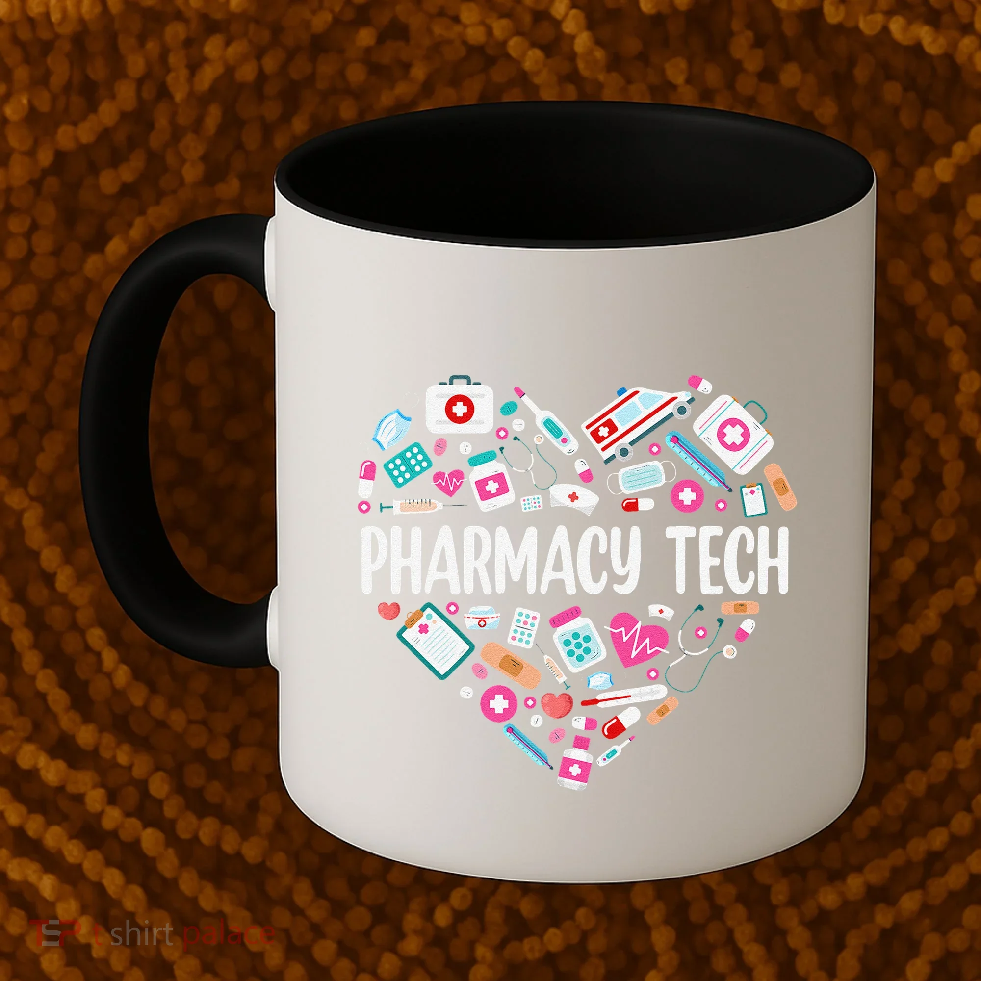 Pharmacy Technician Heart Certified Pharm Tech Pharmacist Coffee Mug
