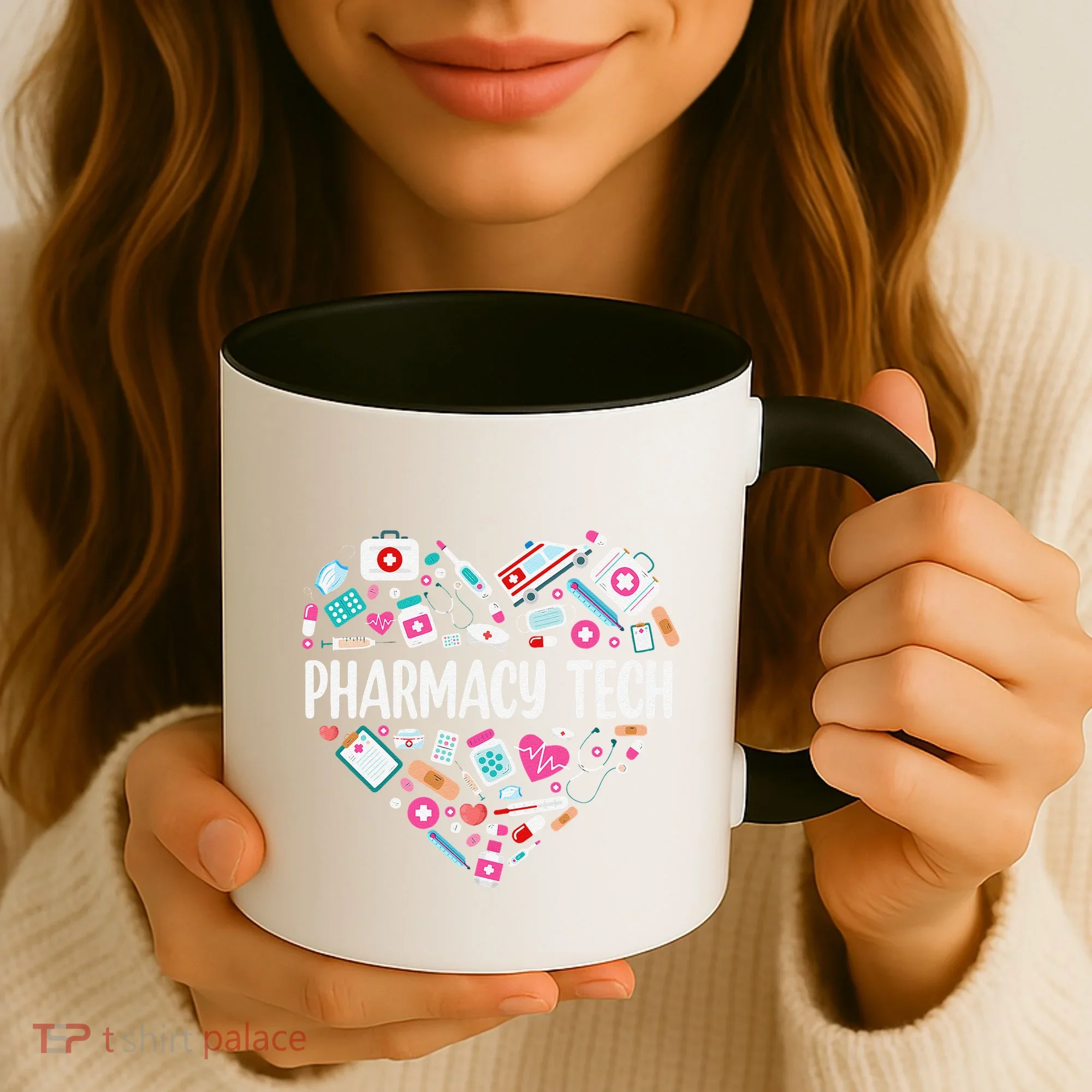 Pharmacy Technician Heart Certified Pharm Tech Pharmacist Coffee Mug