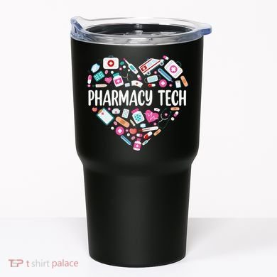 Pharmacy Technician Heart Certified Pharm Tech Pharmacist Tumbler