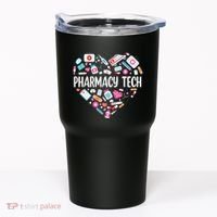 Pharmacy Technician Heart Certified Pharm Tech Pharmacist Tumbler thumb 0