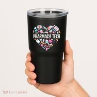 Pharmacy Technician Heart Certified Pharm Tech Pharmacist Tumbler thumb 2
