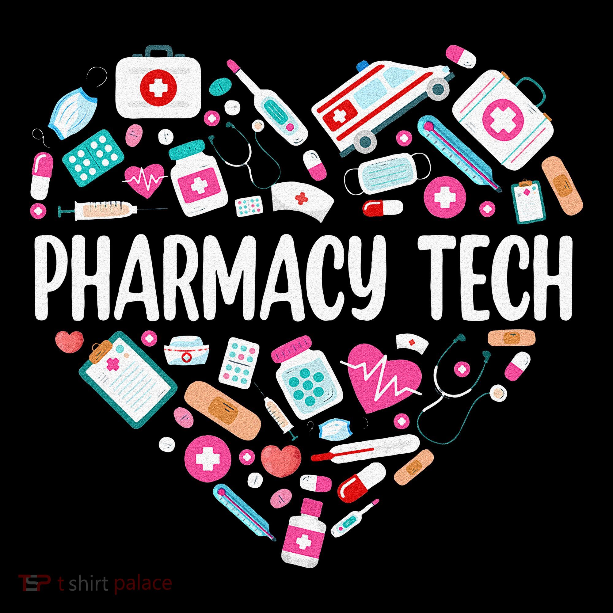 Pharmacy Technician Heart Certified Pharm Tech Pharmacist Ornament