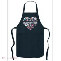 Pharmacy Technician Heart Certified Pharm Tech Pharmacist Apron thumb 0