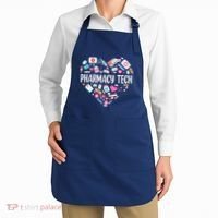 Pharmacy Technician Heart Certified Pharm Tech Pharmacist Apron thumb 2