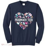 Pharmacy Technician Heart Certified Pharm Tech Pharmacist Sweatshirt thumb 0