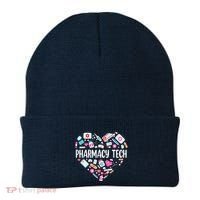 Pharmacy Technician Heart Certified Pharm Tech Pharmacist Beanie thumb 0