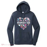 Pharmacy Technician Heart Certified Pharm Tech Pharmacist Women's Hoodie thumb 0