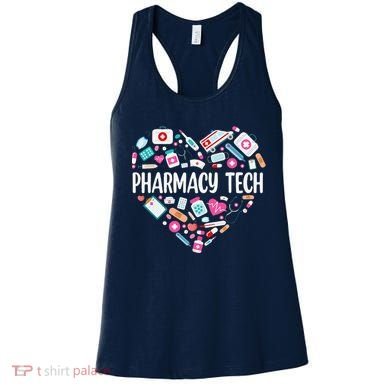 Pharmacy Technician Heart Certified Pharm Tech Pharmacist Women's Tank Top