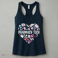 Pharmacy Technician Heart Certified Pharm Tech Pharmacist Women's Tank Top thumb 3