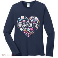 Pharmacy Technician Heart Certified Pharm Tech Pharmacist Women's Long Sleeve Shirt thumb 0