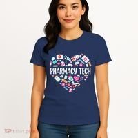 Pharmacy Technician Heart Certified Pharm Tech Pharmacist Women's T-Shirt thumb 4