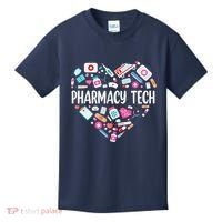 Pharmacy Technician Heart Certified Pharm Tech Pharmacist Kids T-Shirt thumb 0