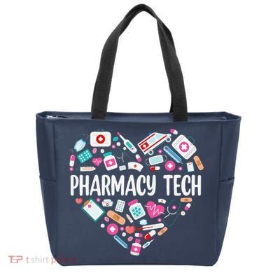 Pharmacy Technician Heart Certified Pharm Tech Pharmacist Tote Bag