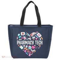 Pharmacy Technician Heart Certified Pharm Tech Pharmacist Tote Bag thumb 0