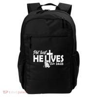 Plot Twist He Lives Luke 2423 Christian God Easter Funny Backpack thumb 0