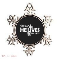 Plot Twist He Lives Luke 2423 Christian God Easter Funny Ornament thumb 0
