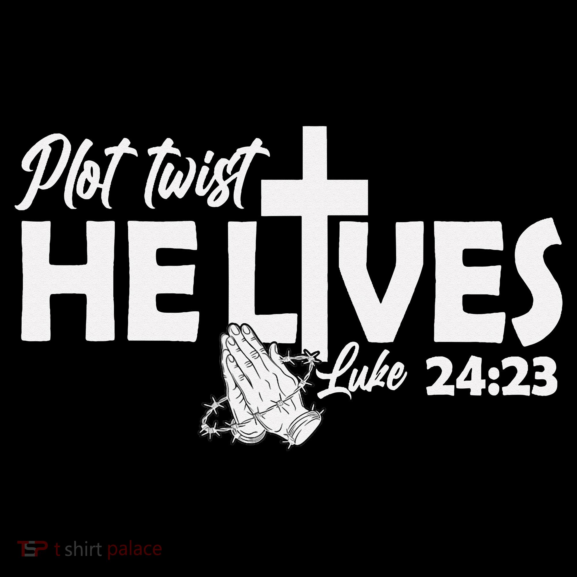 Plot Twist He Lives Luke 2423 Christian God Easter Funny Women's Tank Top