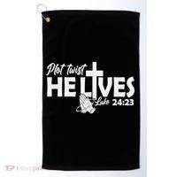 Plot Twist He Lives Luke 2423 Christian God Easter Funny Golf Towel thumb 0