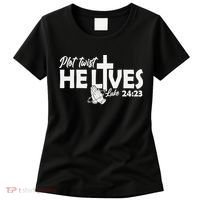 Plot Twist He Lives Luke 2423 Christian God Easter Funny Women's T-Shirt thumb 0