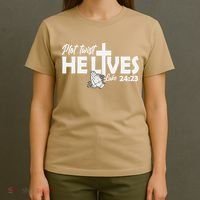 Plot Twist He Lives Luke 2423 Christian God Easter Funny T-Shirt thumb 4