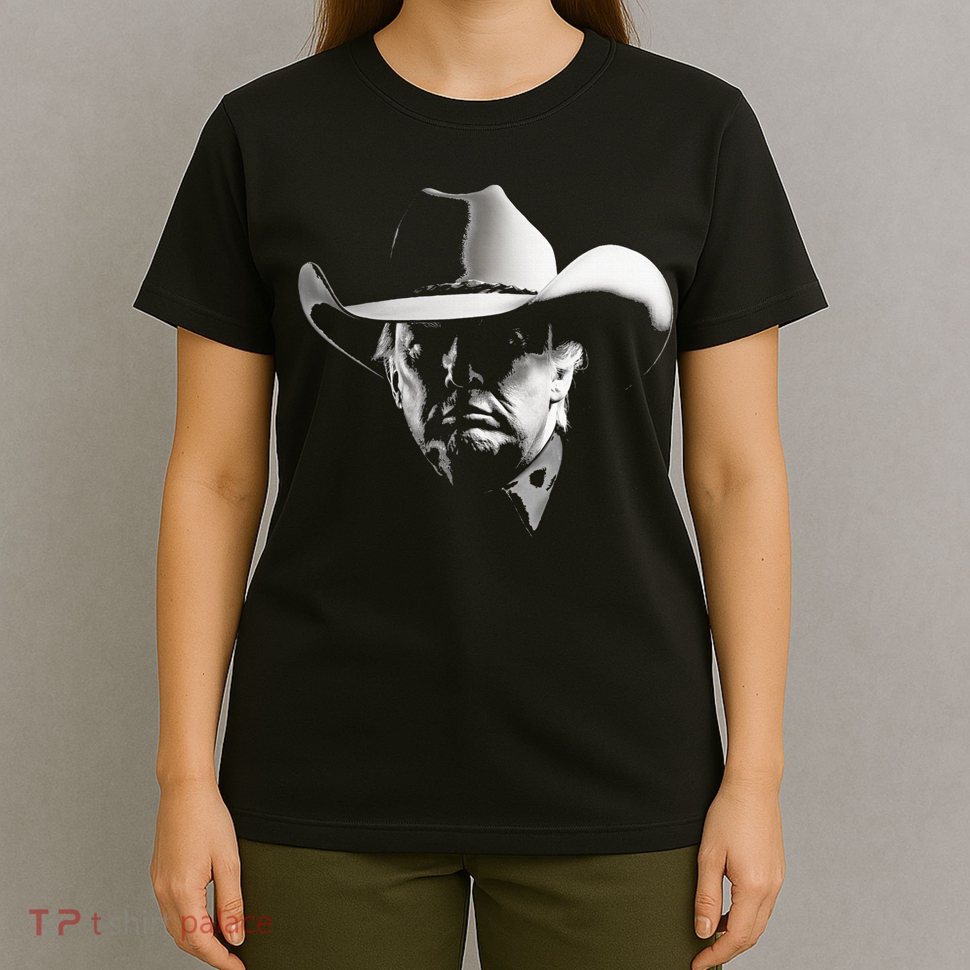 President Trump Head Cowboy Usa 2024 Vote Election Us Maga T-Shirt